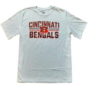 Cincinnati Bengals Mens G-III Short Sleeve T-Shirt XL White Orange Black NEW